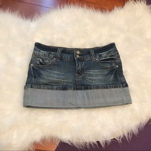 Bongo Y2K Style Mini Denim Skirt